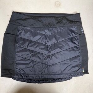 Smartwool Womens Smartloft 60 Insulated Skirt Black Merino Wool Size Medium
